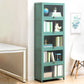 Contemporary Green Barrister Bookcase Bamboo Bookcase for Home Office 23.6"L x 12.6"W x 67.7"H Clearhalo 'Bookcases' 'furn' 'furn_bookcases' 'Furniture' 'furniture_bookcases' 'kitchen' 'kitchen_bookcases' 'Living Room Furniture' 'Office Furniture' 4698198