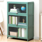 Contemporary Green Barrister Bookcase Bamboo Bookcase for Home Office 27.6"L x 12.6"W x 41.7"H Clearhalo 'Bookcases' 'furn' 'furn_bookcases' 'Furniture' 'furniture_bookcases' 'kitchen' 'kitchen_bookcases' 'Living Room Furniture' 'Office Furniture' 4698206