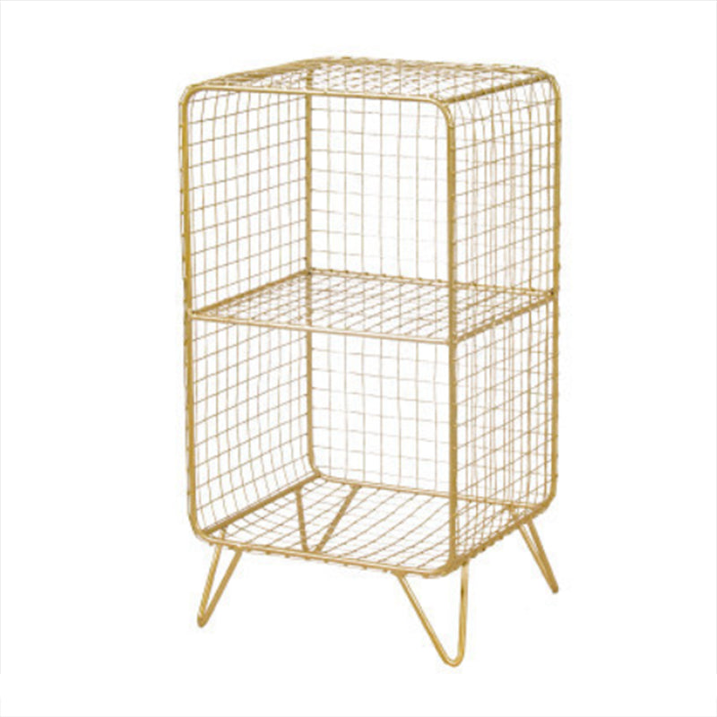 Modern Closed Bookcase with Metal Rectangular Shelves for Study Room 14"L x 12"W x 26"H Gold Clearhalo 'Bookcases' 'furn' 'furn_bookcases' 'Furniture' 'furniture_bookcases' 'kitchen' 'kitchen_bookcases' 'Living Room Furniture' 'Office Furniture' 4698239