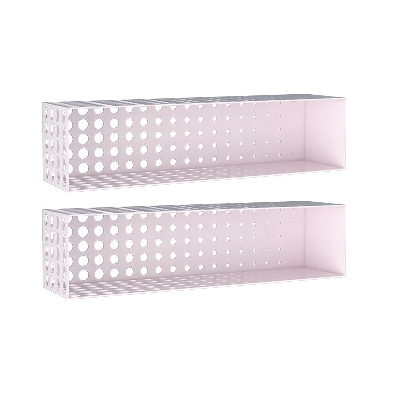 9.8" Tall Bookcase Contemporary Style Wall Mounted Closed Back Bookshelf Pink 2 Piece Set Clearhalo 'Bookcases' 'furn' 'furn_bookcases' 'Furniture' 'furniture_bookcases' 'kitchen' 'kitchen_bookcases' 'Living Room Furniture' 'Office Furniture' 4698260