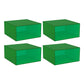 Closed Back Bookcase Contemporary Style Bookshelf in Acrylic for Home Office 13.8"L x 13.8"W x 6.9"H Green 4 Piece Set Clearhalo 'Bookcases' 'furn' 'furn_bookcases' 'Furniture' 'furniture_bookcases' 'kitchen' 'kitchen_bookcases' 'Living Room Furniture' 'Office Furniture' 4698315