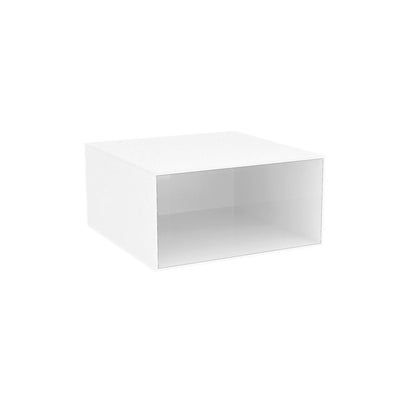 Closed Back Bookcase Contemporary Style Bookshelf in Acrylic for Home Office 13.8"L x 13.8"W x 6.9"H White 1 Piece Clearhalo 'Bookcases' 'furn' 'furn_bookcases' 'Furniture' 'furniture_bookcases' 'kitchen' 'kitchen_bookcases' 'Living Room Furniture' 'Office Furniture' 4698318