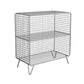 Modern Style Closed Back Bookcase with Metal Rectangular Shelves 24"L x 12"W x 28"H Silver Clearhalo 'Bookcases' 'furn' 'furn_bookcases' 'Furniture' 'furniture_bookcases' 'kitchen' 'kitchen_bookcases' 'Living Room Furniture' 'Office Furniture' 4698339