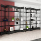 Industrial Style Bookshelf 5-Shelf Open Bookcase for Home Office Clearhalo 'Bookcases' 'furn' 'furn_bookcases' 'Furniture' 'furniture_bookcases' 'kitchen' 'kitchen_bookcases' 'Living Room Furniture' 'Office Furniture' 4698361