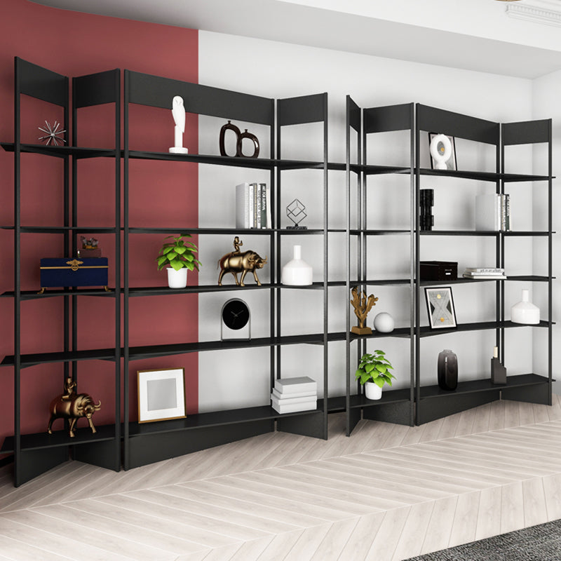 Industrial Style Bookshelf 5-Shelf Open Bookcase for Home Office Clearhalo 'Bookcases' 'furn' 'furn_bookcases' 'Furniture' 'furniture_bookcases' 'kitchen' 'kitchen_bookcases' 'Living Room Furniture' 'Office Furniture' 4698361