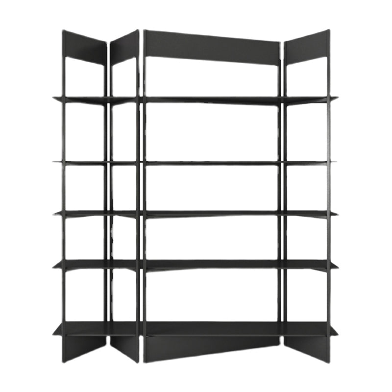 Industrial Style Bookshelf 5-Shelf Open Bookcase for Home Office Black Clearhalo 'Bookcases' 'furn' 'furn_bookcases' 'Furniture' 'furniture_bookcases' 'kitchen' 'kitchen_bookcases' 'Living Room Furniture' 'Office Furniture' 4698362