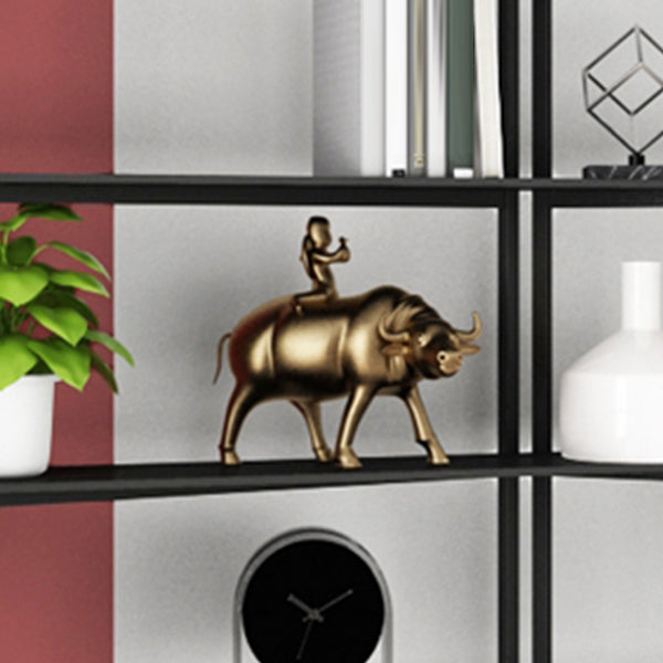 Industrial Style Bookshelf 5-Shelf Open Bookcase for Home Office Clearhalo 'Bookcases' 'furn' 'furn_bookcases' 'Furniture' 'furniture_bookcases' 'kitchen' 'kitchen_bookcases' 'Living Room Furniture' 'Office Furniture' 4698363