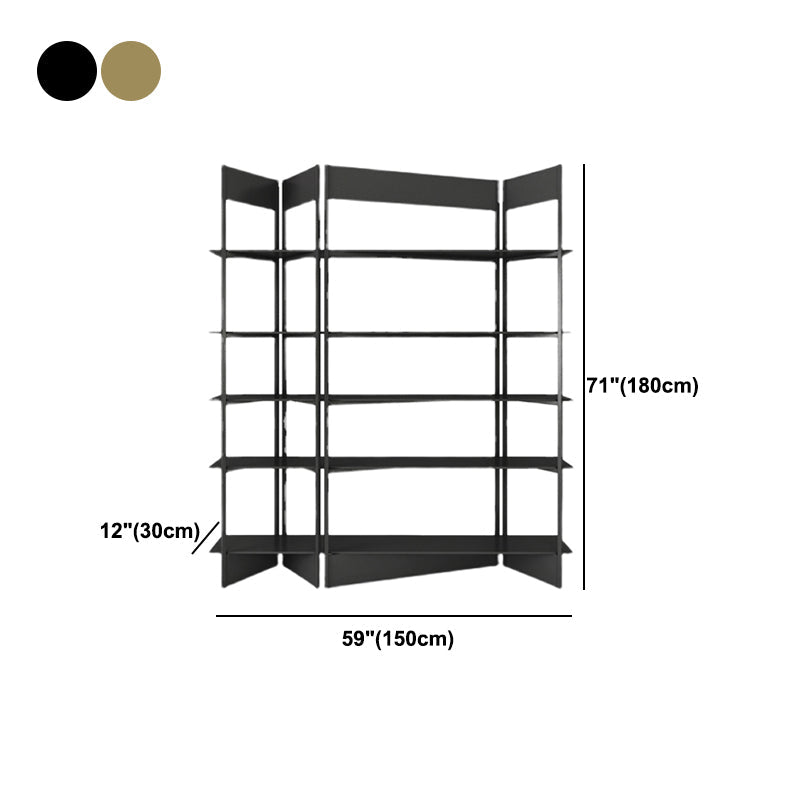 Industrial Style Bookshelf 5-Shelf Open Bookcase for Home Office Clearhalo 'Bookcases' 'furn' 'furn_bookcases' 'Furniture' 'furniture_bookcases' 'kitchen' 'kitchen_bookcases' 'Living Room Furniture' 'Office Furniture' 4698368