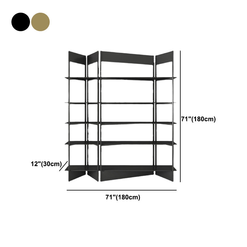 Industrial Style Bookshelf 5-Shelf Open Bookcase for Home Office Clearhalo 'Bookcases' 'furn' 'furn_bookcases' 'Furniture' 'furniture_bookcases' 'kitchen' 'kitchen_bookcases' 'Living Room Furniture' 'Office Furniture' 4698369