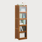 Modern Bamboo Barrister Bookcase Closed Back Bookcase for Home Office 19.7"L x 13"W x 63"H Clearhalo 'Bookcases' 'furn' 'furn_bookcases' 'Furniture' 'furniture_bookcases' 'kitchen' 'kitchen_bookcases' 'Living Room Furniture' 'Office Furniture' 4698391