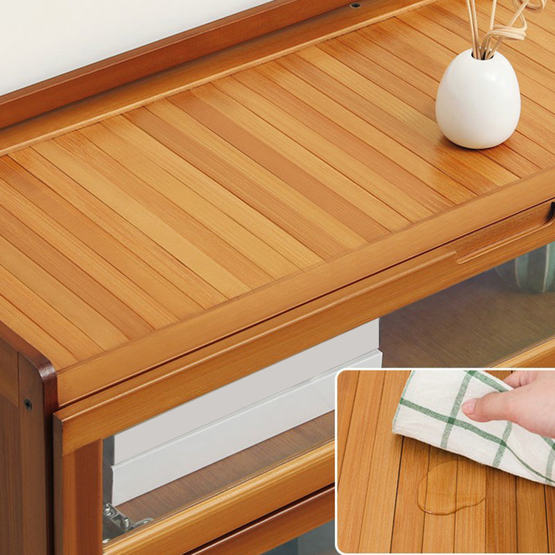 Modern Bamboo Barrister Bookcase Closed Back Bookcase for Home Office Clearhalo 'Bookcases' 'furn' 'furn_bookcases' 'Furniture' 'furniture_bookcases' 'kitchen' 'kitchen_bookcases' 'Living Room Furniture' 'Office Furniture' 4698398