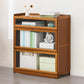 Modern Bamboo Barrister Bookcase Closed Back Bookcase for Home Office Clearhalo 'Bookcases' 'furn' 'furn_bookcases' 'Furniture' 'furniture_bookcases' 'kitchen' 'kitchen_bookcases' 'Living Room Furniture' 'Office Furniture' 4698403