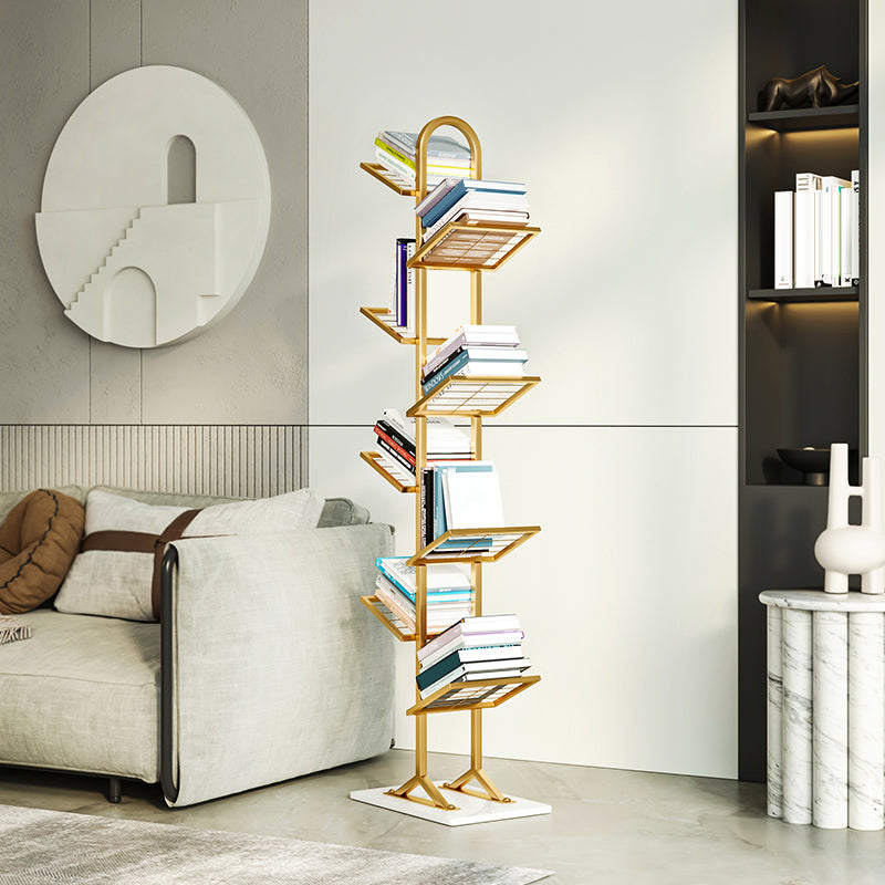 Minimalist Style Open Shelf Bookcase in Metal Material Shelves Clearhalo 'Bookcases' 'furn' 'furn_bookcases' 'Furniture' 'furniture_bookcases' 'kitchen' 'kitchen_bookcases' 'Living Room Furniture' 'Office Furniture' 4698413