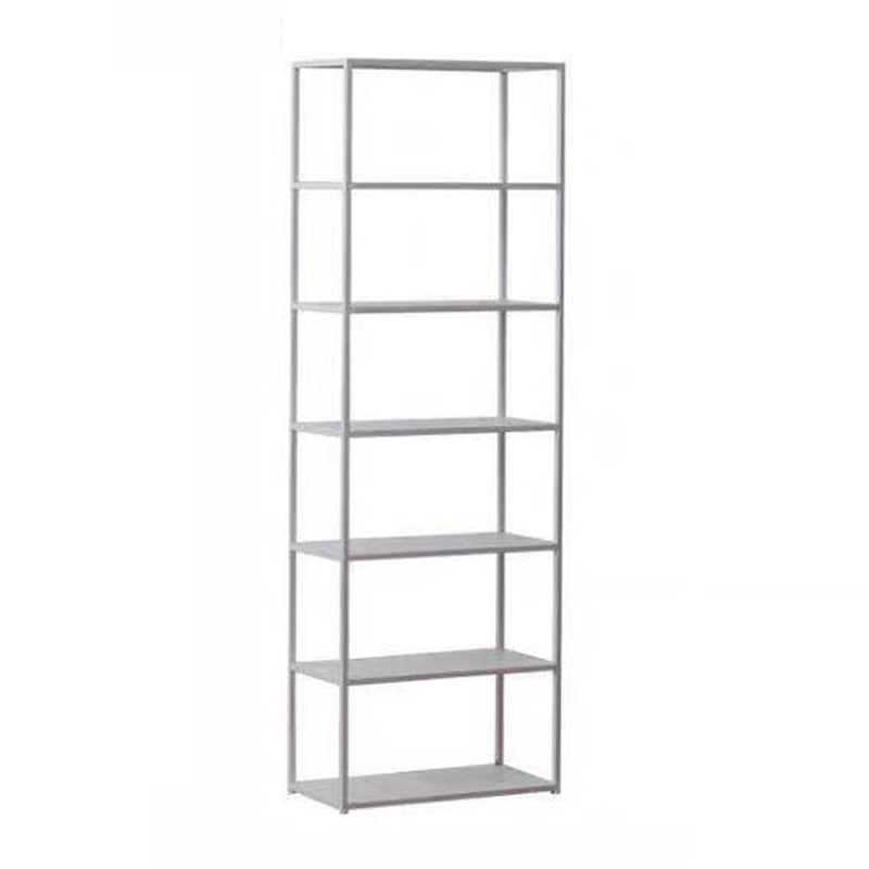 Industrial Style 5-Shelf Bookshelf Open Shelf Bookcase for Home Office 23.6"L x 11.8"W x 70.9"H White Clearhalo 'Bookcases' 'furn' 'furn_bookcases' 'Furniture' 'furniture_bookcases' 'kitchen' 'kitchen_bookcases' 'Living Room Furniture' 'Office Furniture' 4698427