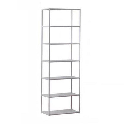 Industrial Style 5-Shelf Bookshelf Open Shelf Bookcase for Home Office 23.6"L x 11.8"W x 70.9"H White Clearhalo 'Bookcases' 'furn' 'furn_bookcases' 'Furniture' 'furniture_bookcases' 'kitchen' 'kitchen_bookcases' 'Living Room Furniture' 'Office Furniture' 4698427