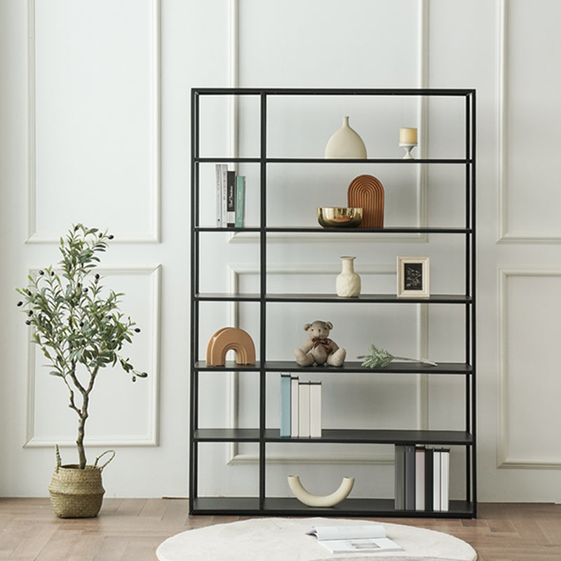Industrial Style 5-Shelf Bookshelf Open Shelf Bookcase for Home Office Clearhalo 'Bookcases' 'furn' 'furn_bookcases' 'Furniture' 'furniture_bookcases' 'kitchen' 'kitchen_bookcases' 'Living Room Furniture' 'Office Furniture' 4698431