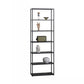 Industrial Style 5-Shelf Bookshelf Open Shelf Bookcase for Home Office 23.6"L x 11.8"W x 70.9"H Black Clearhalo 'Bookcases' 'furn' 'furn_bookcases' 'Furniture' 'furniture_bookcases' 'kitchen' 'kitchen_bookcases' 'Living Room Furniture' 'Office Furniture' 4698439