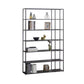 Industrial Style 5-Shelf Bookshelf Open Shelf Bookcase for Home Office 47.2"L x 11.8"W x 70.9"H Black Clearhalo 'Bookcases' 'furn' 'furn_bookcases' 'Furniture' 'furniture_bookcases' 'kitchen' 'kitchen_bookcases' 'Living Room Furniture' 'Office Furniture' 4698441