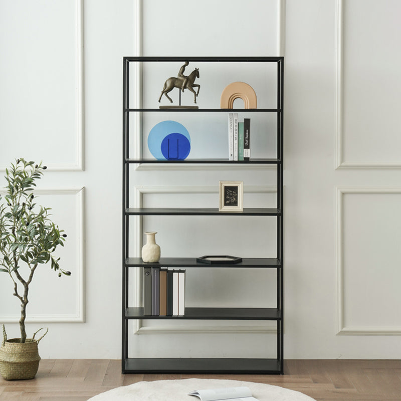 Industrial Style 5-Shelf Bookshelf Open Shelf Bookcase for Home Office Clearhalo 'Bookcases' 'furn' 'furn_bookcases' 'Furniture' 'furniture_bookcases' 'kitchen' 'kitchen_bookcases' 'Living Room Furniture' 'Office Furniture' 4698444