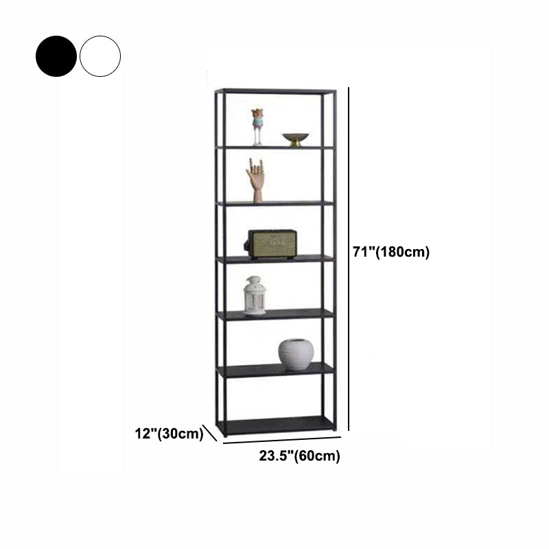 Industrial Style 5-Shelf Bookshelf Open Shelf Bookcase for Home Office Clearhalo 'Bookcases' 'furn' 'furn_bookcases' 'Furniture' 'furniture_bookcases' 'kitchen' 'kitchen_bookcases' 'Living Room Furniture' 'Office Furniture' 4698445