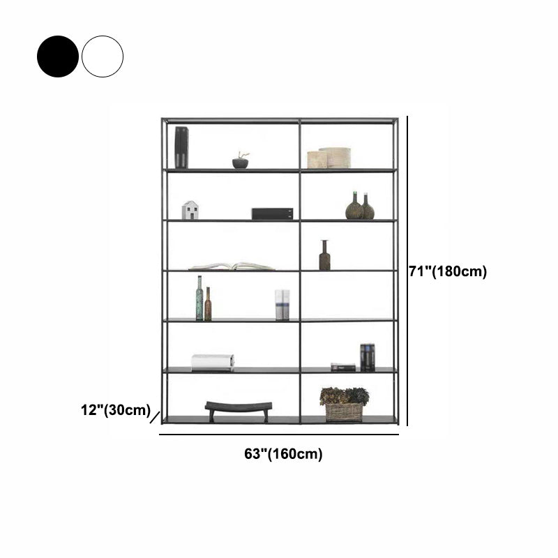 Industrial Style 5-Shelf Bookshelf Open Shelf Bookcase for Home Office Clearhalo 'Bookcases' 'furn' 'furn_bookcases' 'Furniture' 'furniture_bookcases' 'kitchen' 'kitchen_bookcases' 'Living Room Furniture' 'Office Furniture' 4698448