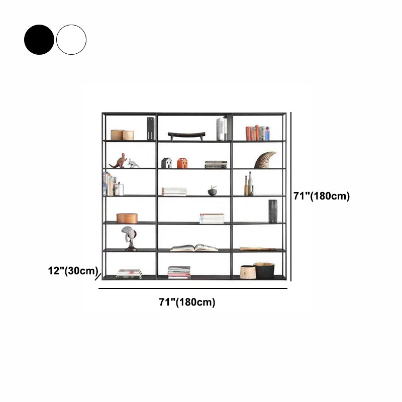 Industrial Style 5-Shelf Bookshelf Open Shelf Bookcase for Home Office Clearhalo 'Bookcases' 'furn' 'furn_bookcases' 'Furniture' 'furniture_bookcases' 'kitchen' 'kitchen_bookcases' 'Living Room Furniture' 'Office Furniture' 4698449