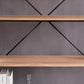 5-Shelf Industrial Open Etagere Bookshelf with Iron Frame Pine Wood Shelf Clearhalo 'Bookcases' 'furn' 'furn_bookcases' 'Furniture' 'furniture_bookcases' 'kitchen' 'kitchen_bookcases' 'Living Room Furniture' 'Office Furniture' 4698455