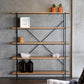5-Shelf Industrial Open Etagere Bookshelf with Iron Frame Pine Wood Shelf Clearhalo 'Bookcases' 'furn' 'furn_bookcases' 'Furniture' 'furniture_bookcases' 'kitchen' 'kitchen_bookcases' 'Living Room Furniture' 'Office Furniture' 4698459