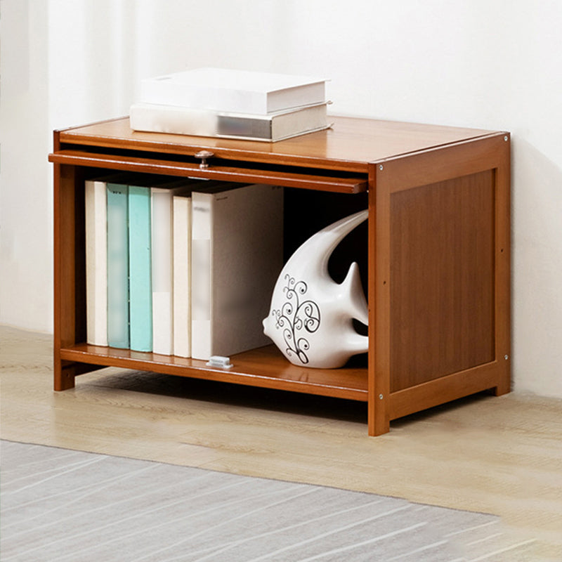 Contemporary Bamboo Barrister Bookcase Doors Included Bookcase for Home Office 23.6"L x 13"W x 15.7"H Clearhalo 'Bookcases' 'furn' 'furn_bookcases' 'Furniture' 'furniture_bookcases' 'kitchen' 'kitchen_bookcases' 'Living Room Furniture' 'Office Furniture' 4698470