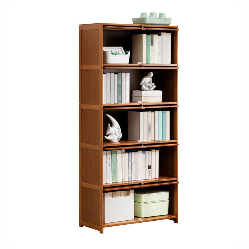 Contemporary Bamboo Barrister Bookcase Doors Included Bookcase for Home Office Clearhalo 'Bookcases' 'furn' 'furn_bookcases' 'Furniture' 'furniture_bookcases' 'kitchen' 'kitchen_bookcases' 'Living Room Furniture' 'Office Furniture' 4698478