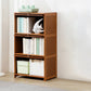 Contemporary Bamboo Barrister Bookcase Doors Included Bookcase for Home Office 23.6"L x 13"W x 41.7"H Clearhalo 'Bookcases' 'furn' 'furn_bookcases' 'Furniture' 'furniture_bookcases' 'kitchen' 'kitchen_bookcases' 'Living Room Furniture' 'Office Furniture' 4698481