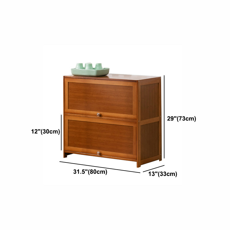 Contemporary Bamboo Barrister Bookcase Doors Included Bookcase for Home Office Clearhalo 'Bookcases' 'furn' 'furn_bookcases' 'Furniture' 'furniture_bookcases' 'kitchen' 'kitchen_bookcases' 'Living Room Furniture' 'Office Furniture' 4698504