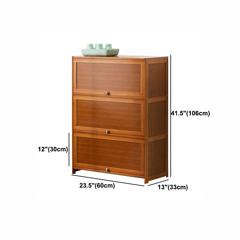 Contemporary Bamboo Barrister Bookcase Doors Included Bookcase for Home Office Clearhalo 'Bookcases' 'furn' 'furn_bookcases' 'Furniture' 'furniture_bookcases' 'kitchen' 'kitchen_bookcases' 'Living Room Furniture' 'Office Furniture' 4698505