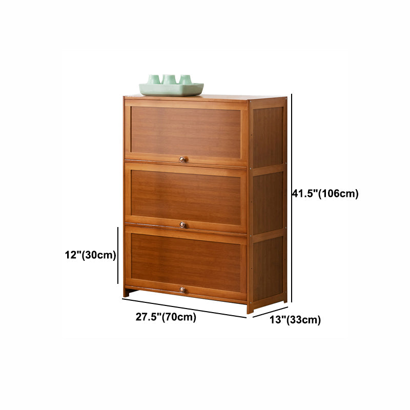 Contemporary Bamboo Barrister Bookcase Doors Included Bookcase for Home Office Clearhalo 'Bookcases' 'furn' 'furn_bookcases' 'Furniture' 'furniture_bookcases' 'kitchen' 'kitchen_bookcases' 'Living Room Furniture' 'Office Furniture' 4698506