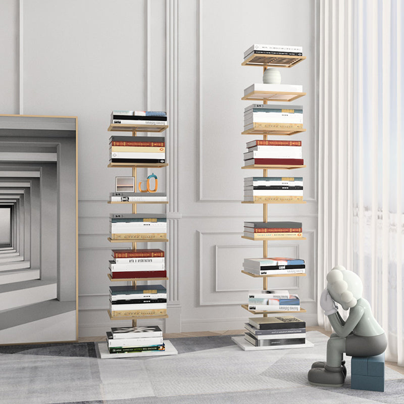 Open Metal Bookcase Modern Rectangular Shelves for Study Room Clearhalo 'Bookcases' 'furn' 'furn_bookcases' 'Furniture' 'furniture_bookcases' 'kitchen' 'kitchen_bookcases' 'Living Room Furniture' 'Office Furniture' 4698531