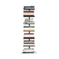 Modern Style Open Bookshelf Vertical Shelf Bookcase for Home 13.8"L x 11"W x 45.3"H Black Clearhalo 'Bookcases' 'furn' 'furn_bookcases' 'Furniture' 'furniture_bookcases' 'kitchen' 'kitchen_bookcases' 'Living Room Furniture' 'Office Furniture' 4698554