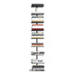 Modern Style Open Bookshelf Vertical Shelf Bookcase for Home 13.8"L x 11"W x 59.1"H Black Clearhalo 'Bookcases' 'furn' 'furn_bookcases' 'Furniture' 'furniture_bookcases' 'kitchen' 'kitchen_bookcases' 'Living Room Furniture' 'Office Furniture' 4698555