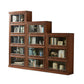Closed Back Bookcase Modern Solid Wood Rectangular Shelves with Doors Clearhalo 'Bookcases' 'furn' 'furn_bookcases' 'Furniture' 'furniture_bookcases' 'kitchen' 'kitchen_bookcases' 'Living Room Furniture' 'Office Furniture' 4698565