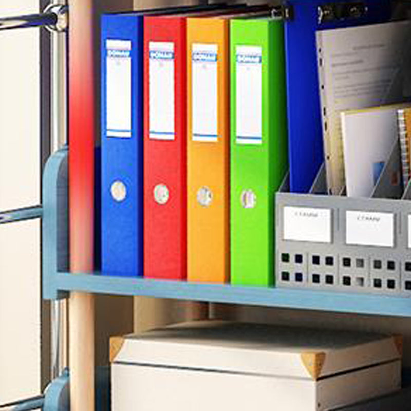 3-Shelf Manufactured Wood Etagere Bookshelf with Caster Wheels Clearhalo 'Bookcases' 'furn' 'furn_bookcases' 'Furniture' 'furniture_bookcases' 'kitchen' 'kitchen_bookcases' 'Living Room Furniture' 'Office Furniture' 4698585