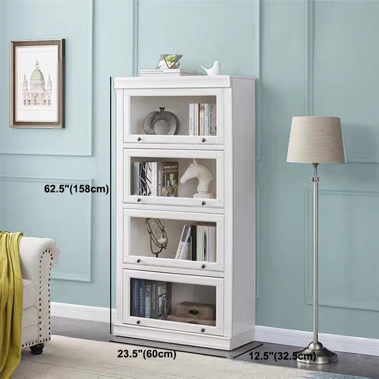 Modern Style Solid Wood Bookcase Rectangular Shelves with Doors Clearhalo 'Bookcases' 'furn' 'furn_bookcases' 'Furniture' 'furniture_bookcases' 'kitchen' 'kitchen_bookcases' 'Living Room Furniture' 'Office Furniture' 4698608