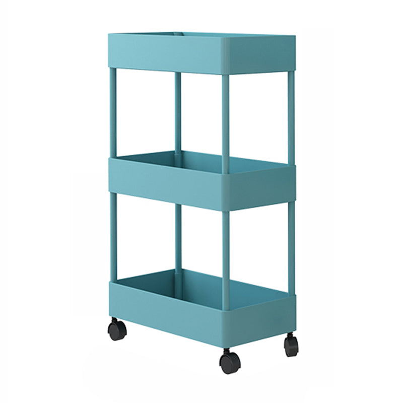 Contemporary Style Bookshelf Home Office Bookcase with Casters Green Clearhalo 'Bookcases' 'furn' 'furn_bookcases' 'Furniture' 'furniture_bookcases' 'kitchen' 'kitchen_bookcases' 'Living Room Furniture' 'Office Furniture' 4698610