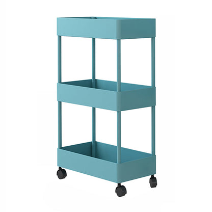 Contemporary Style Bookshelf Home Office Bookcase with Casters Green Clearhalo 'Bookcases' 'furn' 'furn_bookcases' 'Furniture' 'furniture_bookcases' 'kitchen' 'kitchen_bookcases' 'Living Room Furniture' 'Office Furniture' 4698610