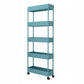 Contemporary Style Bookshelf Home Office Bookcase with Casters Green Clearhalo 'Bookcases' 'furn' 'furn_bookcases' 'Furniture' 'furniture_bookcases' 'kitchen' 'kitchen_bookcases' 'Living Room Furniture' 'Office Furniture' 4698613