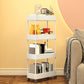 Contemporary Style Bookshelf Home Office Bookcase with Casters Clearhalo 'Bookcases' 'furn' 'furn_bookcases' 'Furniture' 'furniture_bookcases' 'kitchen' 'kitchen_bookcases' 'Living Room Furniture' 'Office Furniture' 4698614