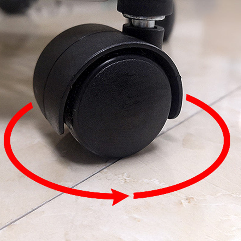 Contemporary Style Bookshelf Home Office Bookcase with Casters Clearhalo 'Bookcases' 'furn' 'furn_bookcases' 'Furniture' 'furniture_bookcases' 'kitchen' 'kitchen_bookcases' 'Living Room Furniture' 'Office Furniture' 4698624