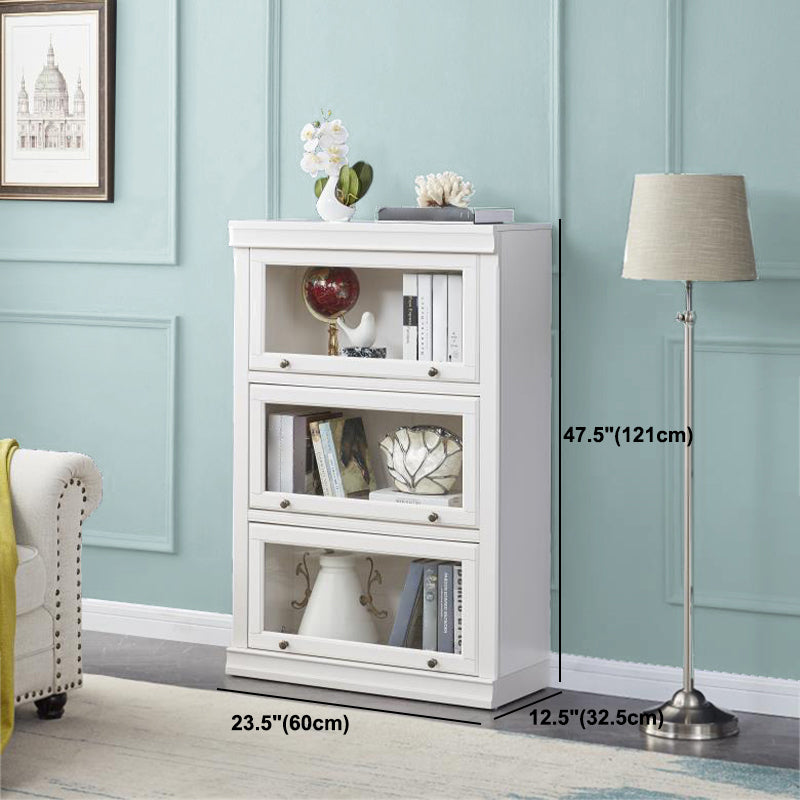 Modern Style Bookcase Solid Wood Rectangular Shelf with Doors Clearhalo 'Bookcases' 'furn' 'furn_bookcases' 'Furniture' 'furniture_bookcases' 'kitchen' 'kitchen_bookcases' 'Living Room Furniture' 'Office Furniture' 4698646