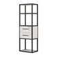 Modern Style Open Bookshelf Etagere Shelf Bookcase for Home Office 23.6"L x 11.8"W x 70.9"H Black Clearhalo 'Bookcases' 'furn' 'furn_bookcases' 'Furniture' 'furniture_bookcases' 'kitchen' 'kitchen_bookcases' 'Living Room Furniture' 'Office Furniture' 4698658