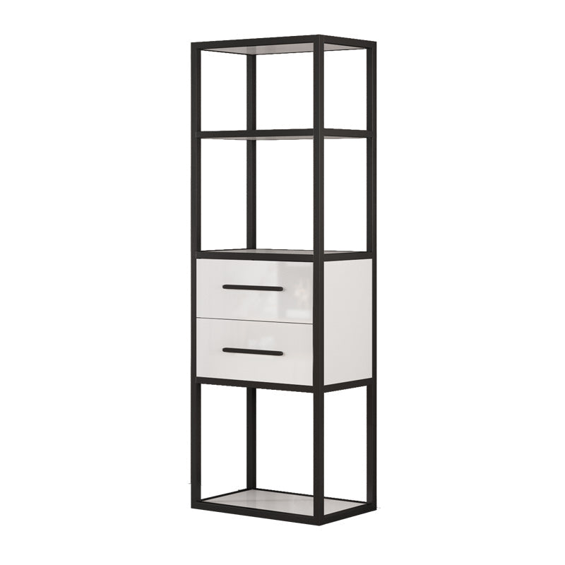 Modern Style Open Bookshelf Etagere Shelf Bookcase for Home Office 23.6"L x 11.8"W x 70.9"H Black Clearhalo 'Bookcases' 'furn' 'furn_bookcases' 'Furniture' 'furniture_bookcases' 'kitchen' 'kitchen_bookcases' 'Living Room Furniture' 'Office Furniture' 4698658
