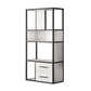 Modern Style Open Bookshelf Etagere Shelf Bookcase for Home Office 35.4"L x 11.8"W x 70.9"H Black Clearhalo 'Bookcases' 'furn' 'furn_bookcases' 'Furniture' 'furniture_bookcases' 'kitchen' 'kitchen_bookcases' 'Living Room Furniture' 'Office Furniture' 4698660