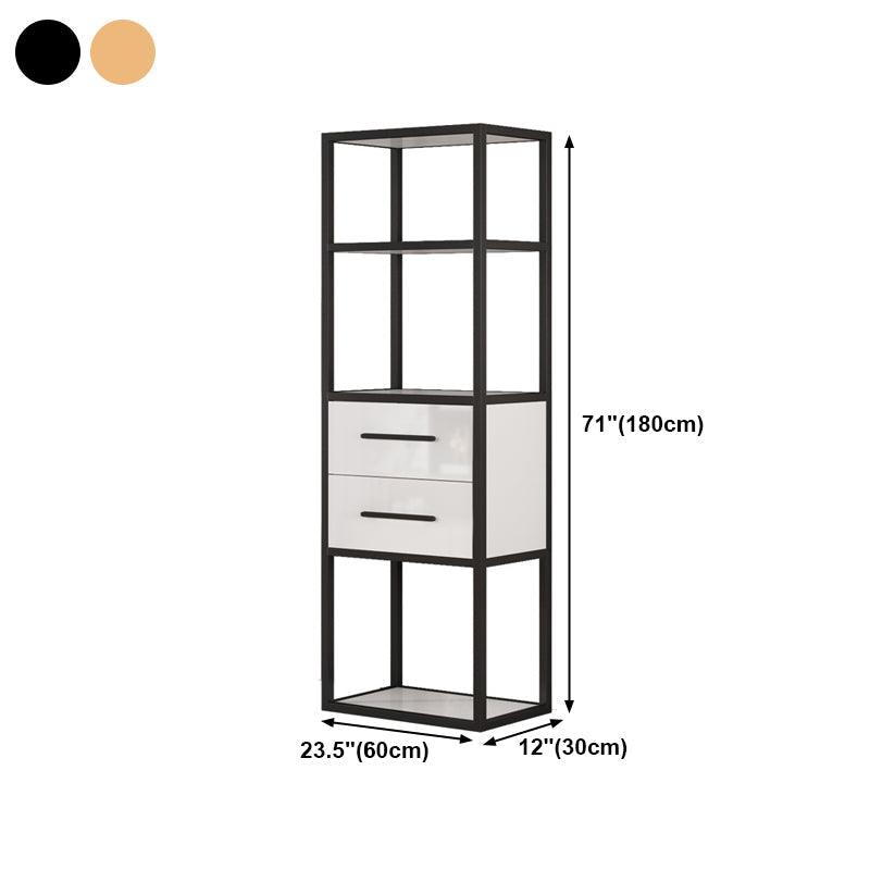 Modern Style Open Bookshelf Etagere Shelf Bookcase for Home Office Clearhalo 'Bookcases' 'furn' 'furn_bookcases' 'Furniture' 'furniture_bookcases' 'kitchen' 'kitchen_bookcases' 'Living Room Furniture' 'Office Furniture' 4698664
